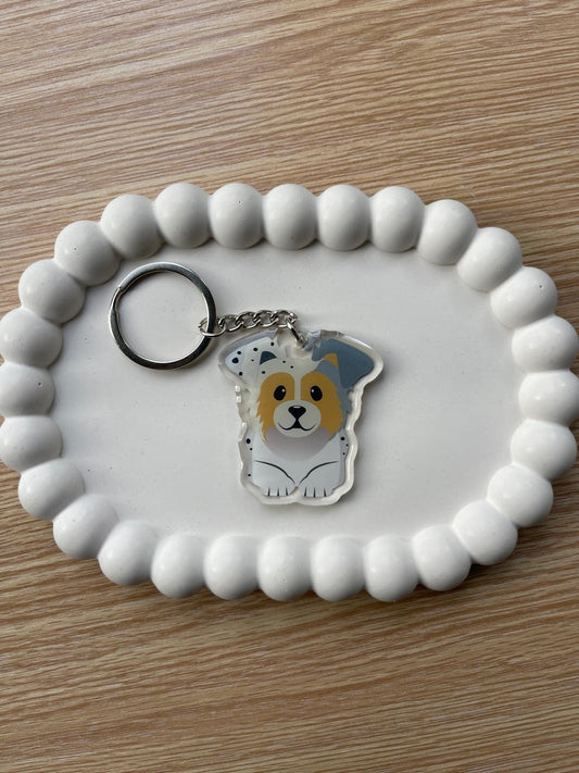Australian Shepherd Keychain
